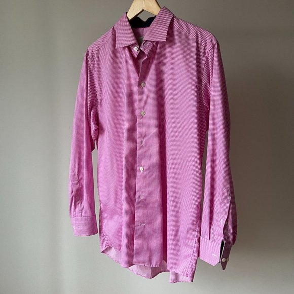 Eton Pink Shirt Size 42, 16.5 - Picture 5 of 8